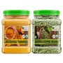Bliss of Earth Combo Of High Curcumin Certified Organic Lakadong Turmeric Powder (500GM) And Organic Arabica Green Coffee BeansAA Grade (500gm) Pack Of 2