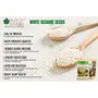 Bliss of Earth USDA Organic Sesame Seeds 1kg White For Eating Raw Til Seeds, 4 image