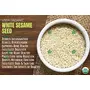 Bliss of Earth USDA Organic Sesame Seeds 1kg White For Eating Raw Til Seeds, 3 image