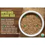 Bliss of Earth USDA Organic Unpolished White Sesame Seeds 600 gm For Eating Raw Til Seeds, 2 image