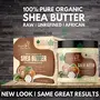 Bliss of Earth 100% Pure Organic Ivory Shea Butter | Raw | Unrefined | African | 3x100GM | Great For Face Skin Body Lips DIY products|, 3 image