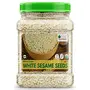 Bliss Of Earth Combo of Healthy Brazil Nuts Selenium Rich Super Nut (500gm) and Organic Sesame Seeds (600gm) White for Eating Raw Til Seeds Pack of 2, 3 image