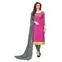 DnVeens Chanderi Embroidered Salwar Kameez Suit Set Dress Materials for Women BLMDSLVN6003