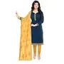 DnVeens Women Chanderi Heavy Dupatta Embroidery Unstitched Salwar Suit Material