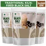 Bliss of Earth 3X500gm Traditional Kiln Fired Black Salt Powder Kala Namak Non Iodized for Weight Loss & Healthy Cooking Natural Substitute of White Salt, 2 image