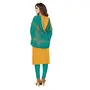 DnVeens Cotton Slub Salwar Kameez Dress Material for Womens (DHADAK4003 Yellow Green Unstitched), 2 image