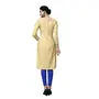 DnVeens Women's Beige Cotton Embroidered Fancy Salwar Suit Dress Material (MDLAADO7207 Free Size), 2 image