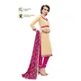DnVeens Chanderi Embroidered Salwar Kameez Suit Set Dress Materials for Women BLMDSLVN6006, 2 image