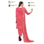 DnVeens Women Chanderi Silk Hand Work Embroidery Unstitched Churidar Salwar Suit Dress Material, 2 image