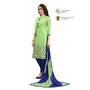 DnVeens Chanderi Embroidered Salwar Kameez Suit Set Dress Materials for Women BLMDSLVN6013, 2 image