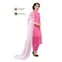 DnVeens Chanderi Embroidered Salwar Kameez Suit Set Dress Materials for Women BLMDSLVN6012, 3 image