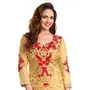 DnVeens Woman Cotton Heavy Embroidery Unstitched Suit Dress Material, 2 image