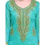 DnVeens Chanderi Embroidered Salwar Kameez Suit Set Dress Materials for Women BLMDSLVN6005, 2 image
