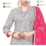DnVeens Women Cotton Mirror Work Churidar Dress Material Unstitched Salwar Kameez, 2 image