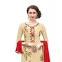 DnVeens Chanderi Embroidered Salwar Kameez Suit Set Dress Materials for Women BLMDSLVN6008, 4 image