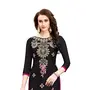 DnVeens Chanderi Embroidered Salwar Kameez Suit Set Dress Materials for Women BLMDSLVN6001, 4 image