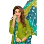 DnVeens Women Cotton Jacquard Casual Embroidery Unstitched Dress Material (DIVYANSHI50010 Green Free Size), 2 image