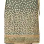 DnVeens Women's Cotton Embroidered Unstitched Dress Material with Dupatta - MDSULTANA7302; Green and White; Free size, 4 image