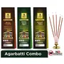 Wood Luxury Incense Sticks Fruity Combo - Pineapple Green Apple Chandan Agarbatti Packet (6 cm x 6 cm x 26 cm Pack of 3 x 30), 3 image