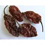 Bhut Jolokia Chilli whole- 71 gm/ 2.5 Oz Ghost pepper pod Hottest Chilli whole Smoked dried & Spicy chilli of the world, 5 image
