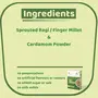 Nutribud Foods Sprouted Ragi and Cardamom Porridge Mix - Pack of 2 (200g*2), 2 image