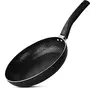 Bergner Essential Plus 5 Layer Marble Non Stick Frypan 24 cm Induction Base Food Safe (PFOA Free) Thickness 2.8mm 1 Year Warranty Black