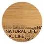 Bergner Natural Bamboo Round Cutting Board 30*1.5Brown