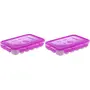 Signoraware Icy trey Plastic Lock N Lock 18 cubes Set of 2 Purple