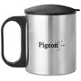 Pigeon-Stainless Steel Double Coffee Mug Set of 2 180ml Silver