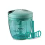 Pigeon XL Handy and Compact Chopper with 5 Stainless Steel blades and 1 Plastic Whisker for Effortlessly Chopping Vegetables and Fruits (Green 900 ML 14298)
