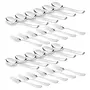 Sumeet Stainless Steel Spoon and Fork Set of 24 Pc (Dessert/Table Spoon 12 Pc (18.5cm L) Dessert/Table Fork 12 Pc (18.2cm L)) (1.6mm Thick)