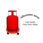 Anjali LPG Gas Cylinder Trolley Red, 4 image