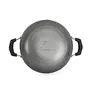 Anjali - DKD25 Non-Stick Kadai with Stainless Steel Lid 2.5 litres Black, 4 image