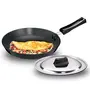 Hawkins - L11 Futura Hard Anodised Frying Pan with Steel Lid 25Cm & Hawkins - L34 Futura Hard Anodised Tadka Spice Heating Pan 2 Cup480Ml/3.25Mm Thick, 2 image