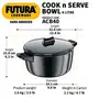 Hawkins Futura Hard Anodised Cook-n-Serve Bowl with Hard Anodised Lid Capacity 4 Litre Diameter 23 cm Thickness 4.06 mm Black (ACB40), 4 image