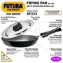 Hawkins Futura Hard Anodised Frying Pan with Stainless Steel Lid Capacity 1.5 Litre Diameter 25 cm Thickness 4.06 mm Black (AF25S), 3 image