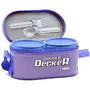 Milton Double Decker Lunch Box (3 Container) Purple, 3 image