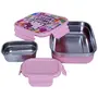 Jaypee Stainless Steel Lunch Box with Steel Container Nowtoons Jr. Kitty Pink, 2 image