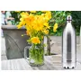 Milton Duo DLX 1000 Thermosteel 24 Hours Hot and Cold Water Bottle 1 Litre Silver, 3 image