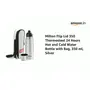 Milton Flip Lid 350 Thermosteel 24 Hours Hot and Cold Water Bottle with Bag 350 ml Silver, 2 image