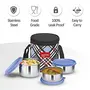 Milton Smart Meal Insulated Lunch Box Set of 3 Blue, 2 image
