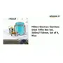 Milton Electron Stainless Steel Tiffin Box Set 360ml/158mm Set of 4 Blue, 2 image