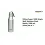 Milton Super 1000 Single Wall Stainless Steel Bottle 1000 ml SilverSet of 1, 2 image