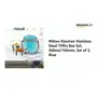 Milton Electron Stainless Steel Tiffin Box Set 360ml/158mm Set of 3 Blue, 2 image