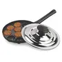 Milton Pro Cook Appam Patra 12 Pit With Stainless Steel Lid Black, 2 image