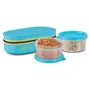Milton New Bon Bon Lunch Box with 2 Leak-Proof containers 280 ml Each Cyan, 2 image