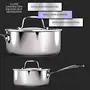 Milton Pro Cook Triply Stainless Steel Sauce Pan with Lid 14 cm / 1 Litre, 4 image
