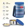Milton Ribbon 4 Stainless Steel Lunch Box with Jackets Set of 4 Blue, 3 image