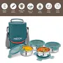 Milton Chic 4 Stainless Steel Tiffin Box with Jackets (4 Containers) Green, 3 image