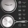 Milton Pro Cook Triply Stainless Steel Sauce Pan with Lid 14 cm / 1 Litre, 3 image